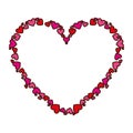 Heart love frame icon Royalty Free Stock Photo
