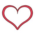 Heart love frame icon Royalty Free Stock Photo