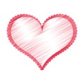 Heart love frame icon Royalty Free Stock Photo