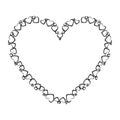 Heart love frame icon Royalty Free Stock Photo