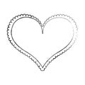 Heart love frame icon Royalty Free Stock Photo