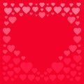 heart love frame pink background Royalty Free Stock Photo