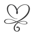 Heart love sign forever. Infinity Romantic symbol linked, join, passion and wedding. Template for t shirt, card, poster Royalty Free Stock Photo