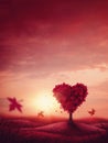 Heart love tree Royalty Free Stock Photo