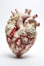 Anatomical heart made out of money Royalty Free Stock Photo