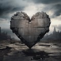 Heart made of stone - melancholic atmosphere