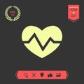 Heart medical icon . Graphic elements for your design