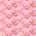 Heart mosaic seamless pattern abstract background vector art design