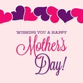 Heart Mother`s Day card