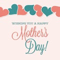 Heart Mother`s Day card