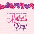 Heart Mother`s Day card