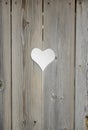 Heart motif in wooden shutter boards Royalty Free Stock Photo