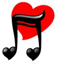 Heart music love