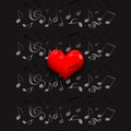 Heart and Music Royalty Free Stock Photo