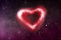 Heart nebula Royalty Free Stock Photo