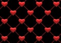 Heart net background Royalty Free Stock Photo