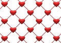 Heart net background Royalty Free Stock Photo