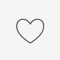 Heart outline icon Royalty Free Stock Photo