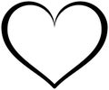 Heart outline icon Royalty Free Stock Photo