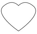 heart outline icon on white background. flat style. heart outline sign for your web site design, logo, app, UI. heart symbol. Royalty Free Stock Photo