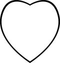 Heart Outline jpg image with svg vector cut file for cricut and silhouette Royalty Free Stock Photo