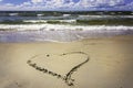 Coast_heart Royalty Free Stock Photo