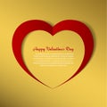 Heart paper background Royalty Free Stock Photo