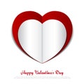 Heart paper background Royalty Free Stock Photo