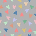 Colorful Heart seamless pattern vector Royalty Free Stock Photo