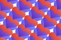 Heart pattern backgrounds for graphic design work Royalty Free Stock Photo