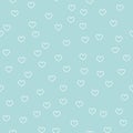 Heart Pattern Design with Simple Outline Hearts Background