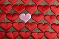 Heart pattern, A lot of hearts. on the wooden background