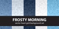 Heart pattern set Frosty Morning Royalty Free Stock Photo