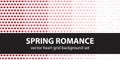 Heart pattern set Spring Romance. Vector seamless backgrounds Royalty Free Stock Photo