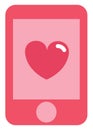 Heart phone, icon