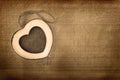 Heart photo frame Royalty Free Stock Photo