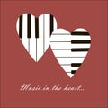 Heart and piano