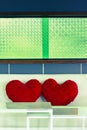 Heart pillows Royalty Free Stock Photo