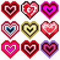 Heart Pixel Icon abstract