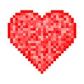 Heart Pixel Icon Royalty Free Stock Photo