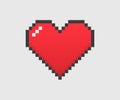 Heart pixel vector