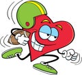 Heart playing football