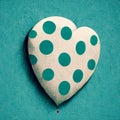 heart with polka dots of different sizesÃÂ± AI generated Royalty Free Stock Photo