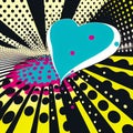 heart with polka dots of different sizesÃÂ± AI generated Royalty Free Stock Photo