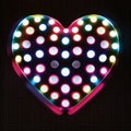 heart with polka dots of different sizesÃÂ± AI generated Royalty Free Stock Photo
