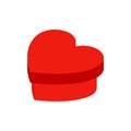 Heart Present Box Isometric Object Royalty Free Stock Photo