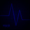 Heart pulse. Electrocardiogram. Heartbeat. Vector medical background with heart cardiogram. Royalty Free Stock Photo