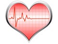 Heart pulse icon Royalty Free Stock Photo