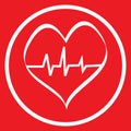 Heart pulse icon Royalty Free Stock Photo