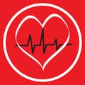 Heart pulse icon